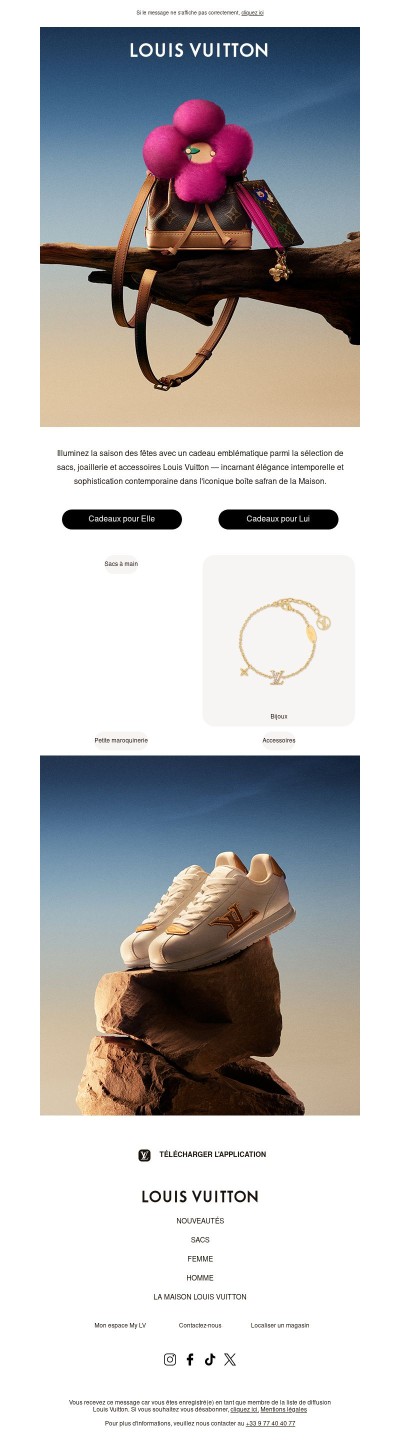 Cadeaux délicats pour Lui et pour Elle