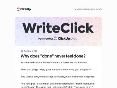 ‘Done’ will remain a myth (unless you do this)