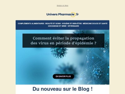 {{ firstname }}, savez-vous comment éviter la propagation des virus en période d’épidémie ? 🦠⛔️