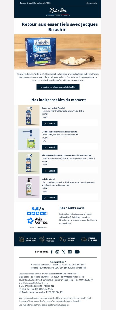 Le grand retour aux essentiels 🧽