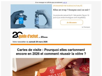 Ne manquez pas les bons plans du jour !