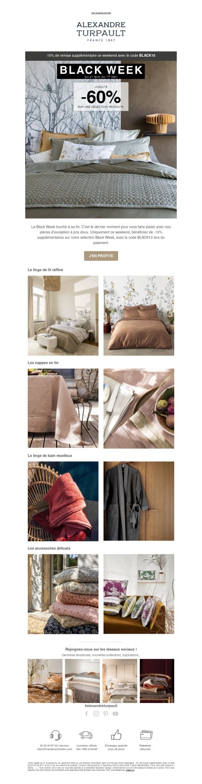 Black Week : -10% supplémentaires ce weekend…