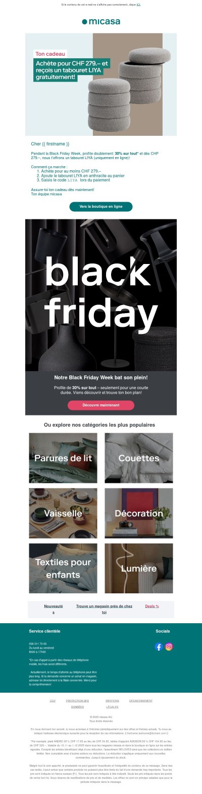 Ton cadeau t’attend: obtiens le tabouret LIYA !