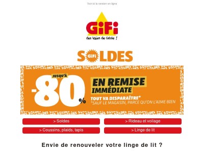 SOLDES | Jusqu'à -80% sur le linge de maison 💥