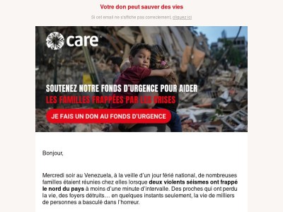 Séismes Venezuela : agissons face aux urgences