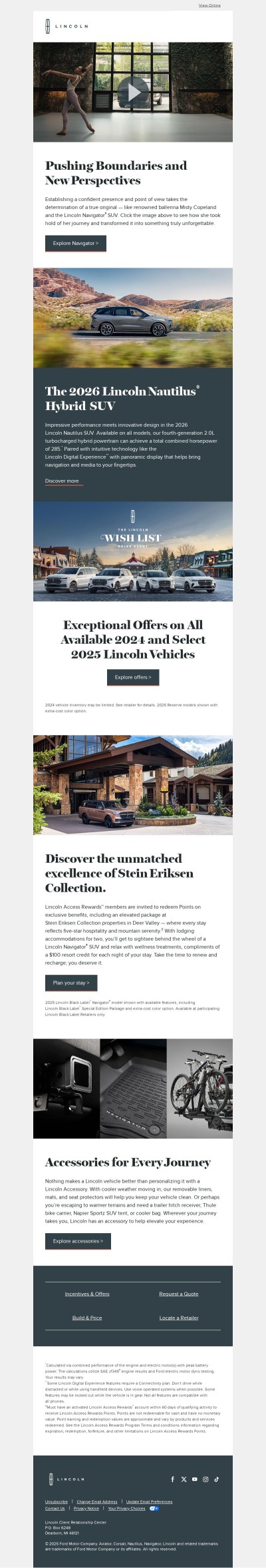 {{ firstname }}, discover what a ballerina and the Lincoln Navigator® SUV have in common