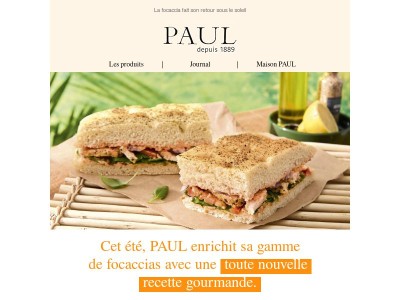 ☀️ La nouvelle focaccia PAUL est arrivée !  