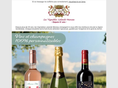 Personnalisez vos bouteilles pour vos évènements