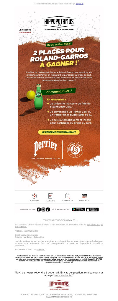 2 places pour Roland-Garros à gagner ! 🥎