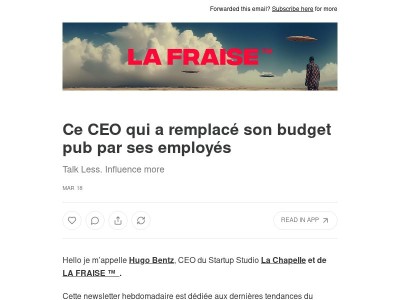 Ce CEO qui a remplacé son budget pub par ses employés
