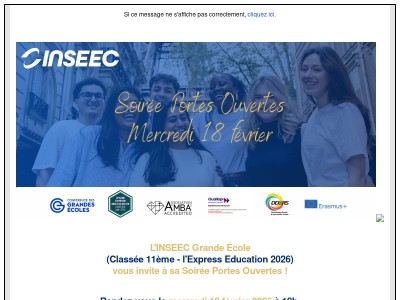 Une soirée pour découvrir l'INSEEC Grande Ecole !