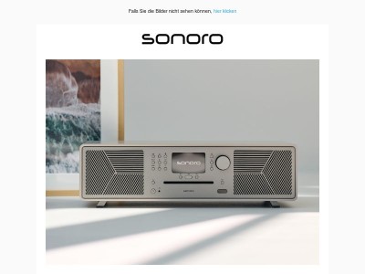 Wieder da: sonoro MEISTERSTÜCK (Gen.2) in Sonderfarbe "Sandstone"