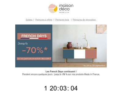 Plus que 3 jours avant la fin des French Days !💥