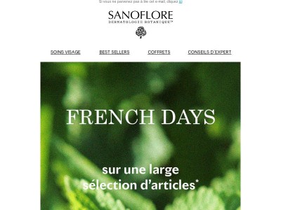 FRENCH DAYS, -20% sur une large sélection d'articles