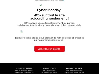 Cyber Monday 🖤-10% sur tout le site !
