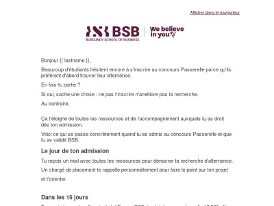 [Concours Passerelle] Tu ne cherches pas ton alternance seul(e)