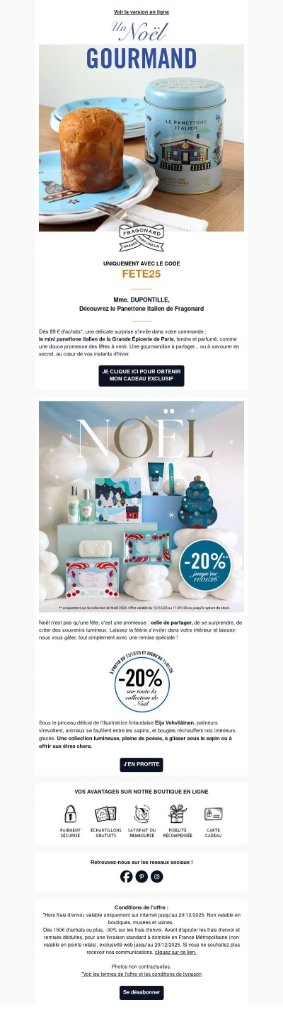 Le Panettone de vos fêtes est arrivé !