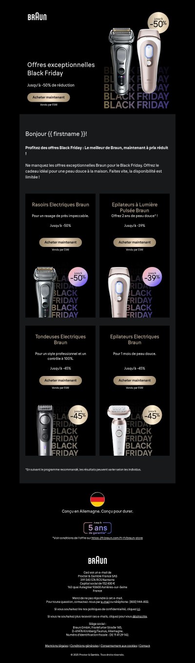 Black Friday : ne manquez pas les offres !