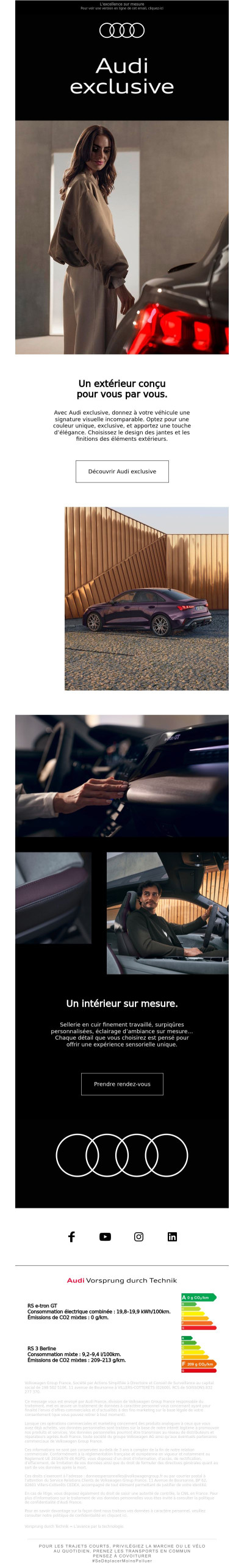 Audi exclusive : découvrez l'art de la personnalisation