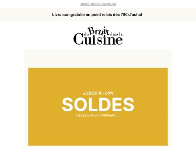 📣 SOLDES : JUSQU'À -60%