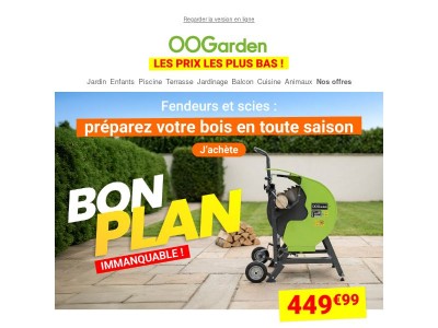 🔥 Fendeurs & scies : le bon équipement au bon prix