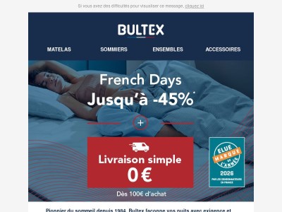 French Days : découvrez le meilleur du sommeil fabriqué en France !
