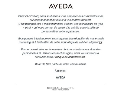 Information sur nos communications et vos choix de confidentialité
