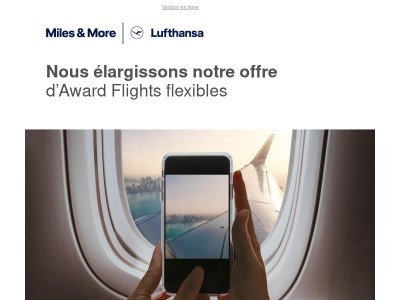 Actualités concernant nos Award Flights, Monsieur LEFEVREAU