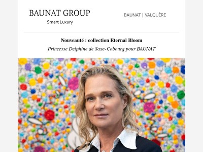 Tout juste lancé : Eternal Bloom par la princesse Delphine pour BAUNAT