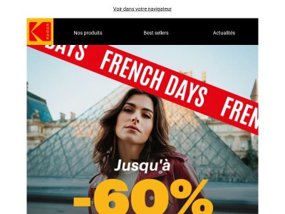 🚩 FRENCH DAYS - Jusqu'à -60% sur vos produits favoris du moment 