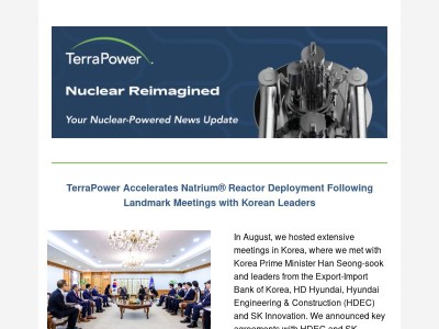 🏗️ Building the Future: TerraPower Drives Global Nuclear Progress