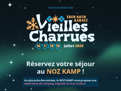 Les réservations pour le Noz Kamp sont ouvertes !