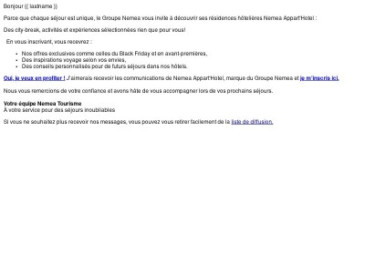 Prolongez l’expérience Nemea ! Découvrez nos offres exclusives chez Nemea Appart'Hotel