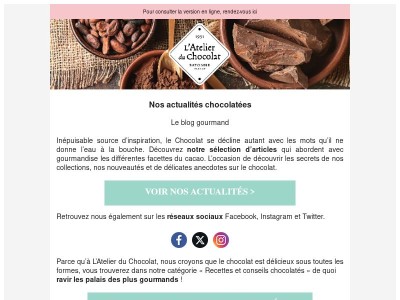 Régalez-vous avec nos actualités chocolatées, {{ lastname }} ! 😋