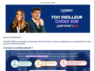 Parcoursup : découvre pourquoi l'INSEEC BBA est ton meilleur choix !