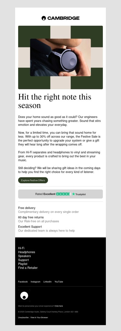 Festive offers: The gift of great sound