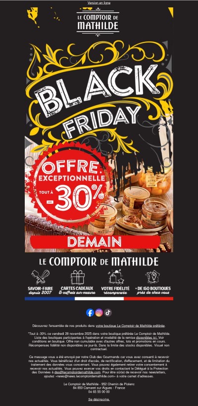 🏴⚡ BLACK FRIDAY : ça commence demain !