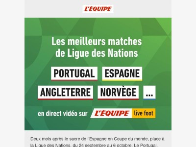 Portugal, Angleterre, Espagne : coup d'envoi de la Ligue des Nations