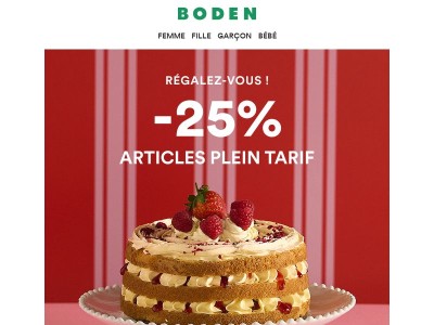 Le temps est compté : -25% c'est jusqu'à lundi seulement !