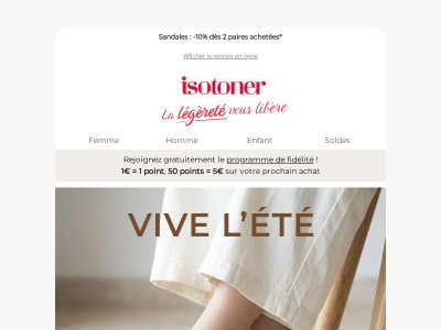 Un vent de fraîcheur à vos pieds