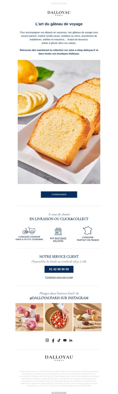 L’art du gâteau de voyage