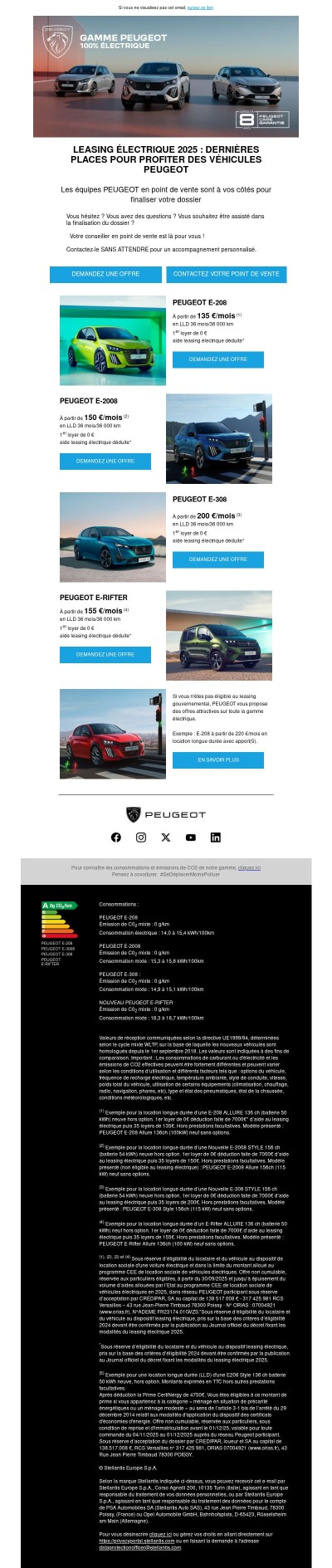 La limite des dossiers leasing électrique est presque atteinte !