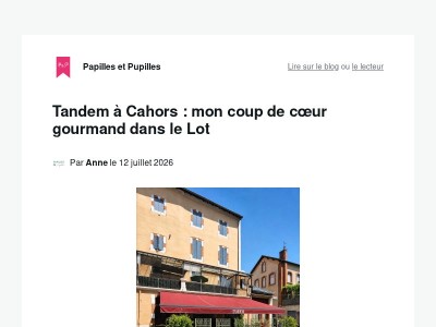 Tandem à Cahors : mon coup de cœur gourmand dans le Lot