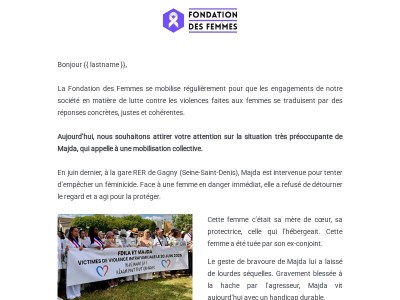 [Pétition] Majda a fait un choix que peu d’entre nous auraient le courage de faire !
