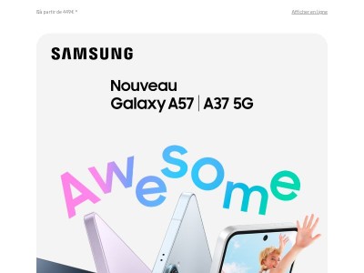 Le nouveau Galaxy A57 est là 🚀