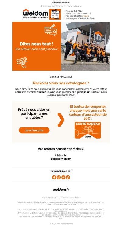 🎁Participez et tentez de remporter des cartes cadeaux !