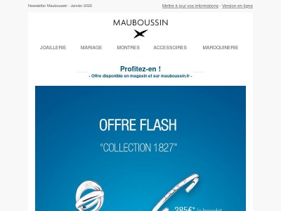 La bague 1827 au prix exceptionnel de 295€ au lieu de 379€* !