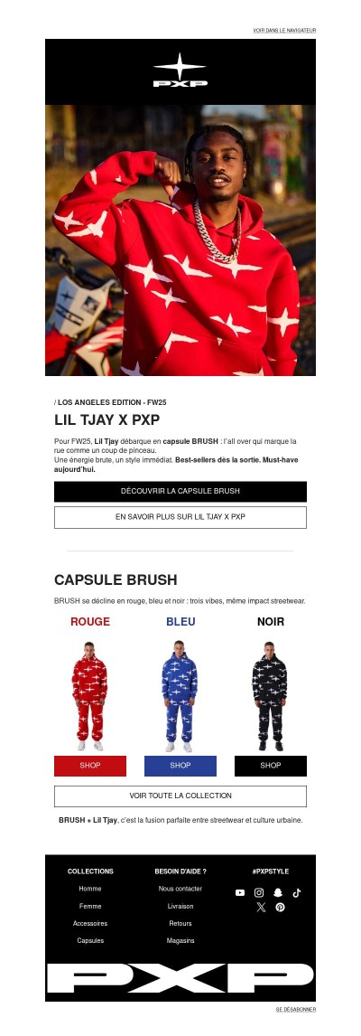 Lil Tjay x PXP : Los Angeles vibes, Brush attitude