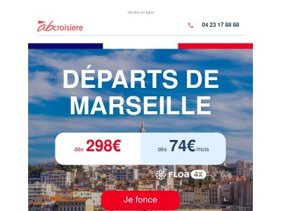 🚢 Départs de Marseille dès 298€ !