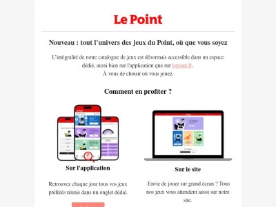 Nos jeux disponibles où vous voulez, quand vous voulez ! 🏆 